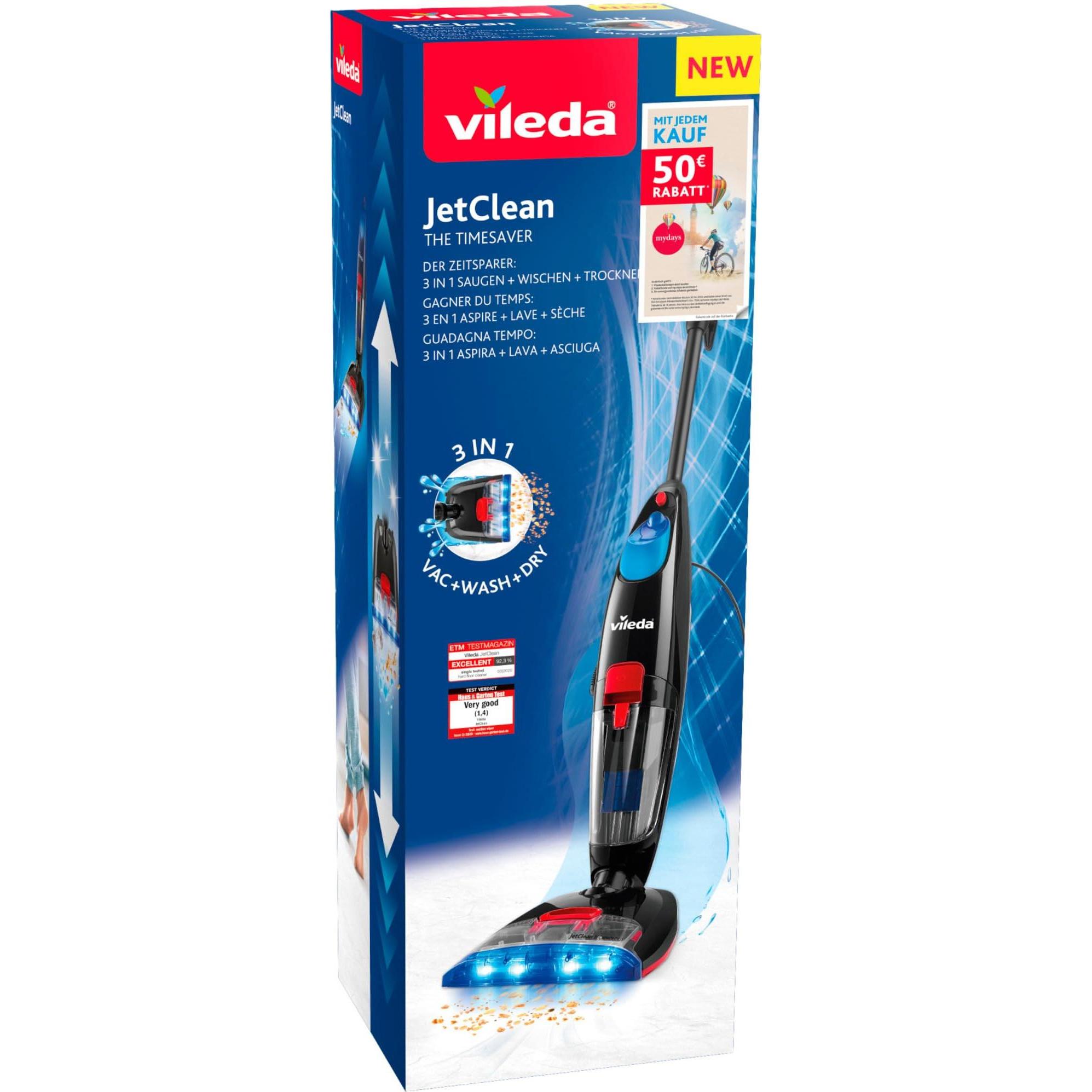 Vileda JetClean, Nassreiniger, Schwarz