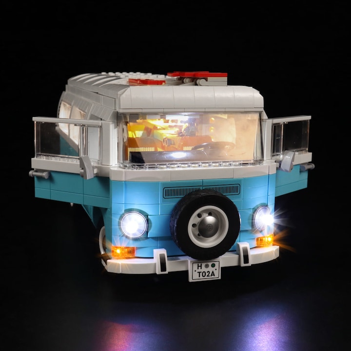 Produktbild BrickBling LED Licht Set für LEGO VW T2 Camper Van (10279) inkl. Fernbedienung