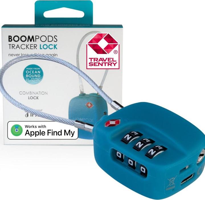 Produktbild Boompods LOCK TSA Bag Tracker Ocean Blue (iOS)