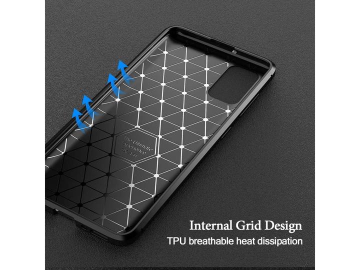 Actual product image Screenguard Oppo A52 / A72 Cover Carbon Design TPU Case (Oppo A52, Oppo A72)