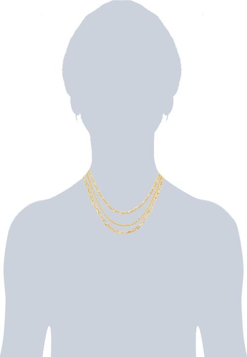 Produktbild Lulu & Jane Damen Metall-Legierung roségold 41,0 cm/47,0/53,0 cm Basiskette + 7,0 cm - 29571 (Metall-Legierung 100%)