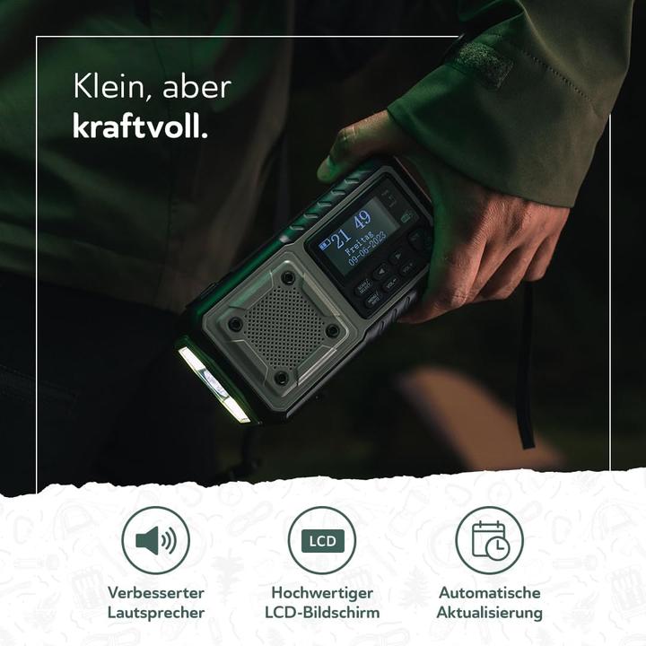 Produktbild Acta Berg Notfallradio mit Kurbel & Solar (DAB+)