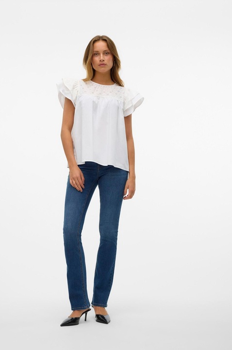 Actual product image Vero Moda VMSYLVIA Niedrige Taille Ausgestellt Jeans Ausgestellt (32)