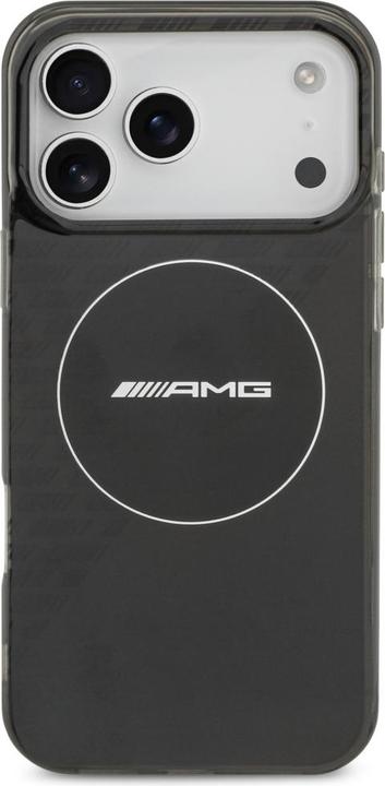 Actual product image Mercedes Case AMG Double Layer Transparent Smocked MagSafe for iPhone 17 Pro Max black (Apple iPhone 17 Pro Max)