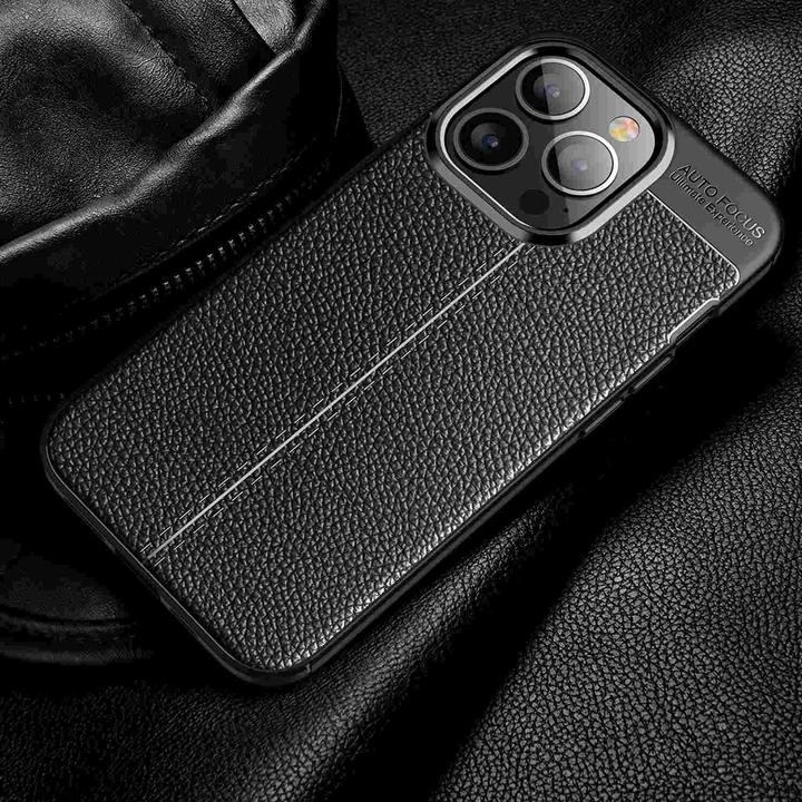 Image du produit Cadorabo TPU Cover similicuir structure (Apple iPhone 13 Pro)