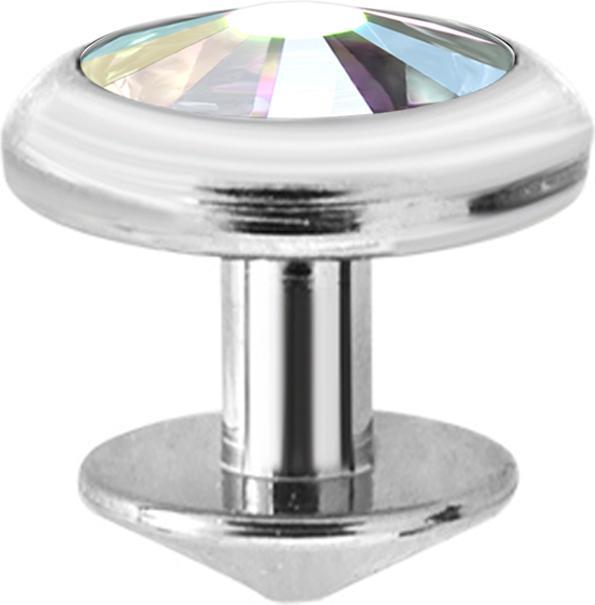 Image du produit Star Piercing Skin Diver silber mit Kristall multicolor (Titane)