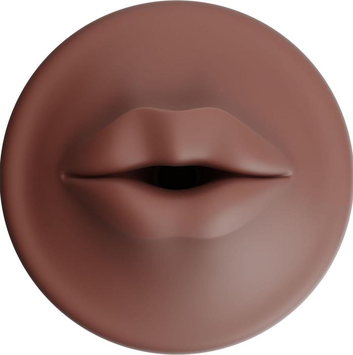 Actual product image Autoblow AI Ultra Mouth Sleeve (Brown skin tone)