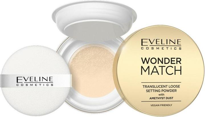 Actual product image Eveline Cosmetics Wonder Match Fixing Powder with Amethyst Pollen, 6G (Amethyst Dust)