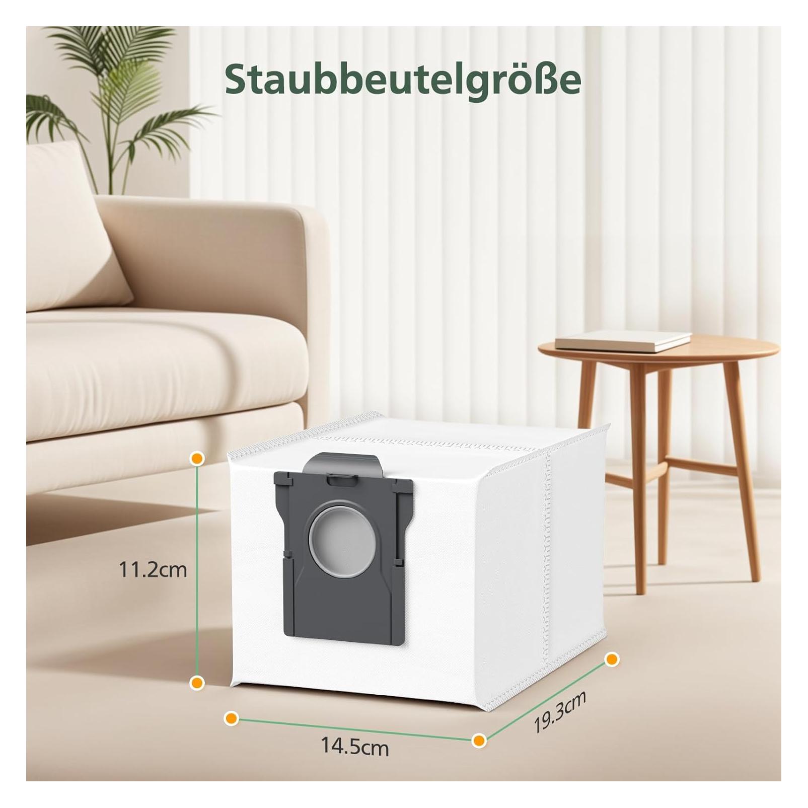 4 Sacchetti Per Aspirapolvere Robot Compatibili Dreame L10s Ultra, L20 Ultra, X40 Ultra E Xiaomi X10+ – Capacità 2.5L Con Chiusura Automatica