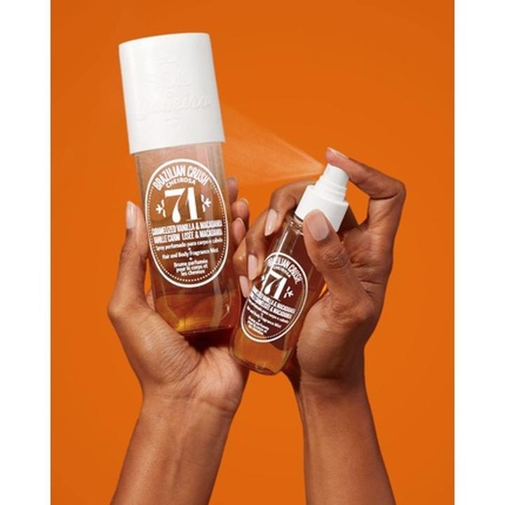 Actual product image Sol de Janeiro Cheirosa '71 Hair & Body Fragrance Mist 240mL 8.1 fl oz. (240 ml, Body mist, Nuts, Vanilla)