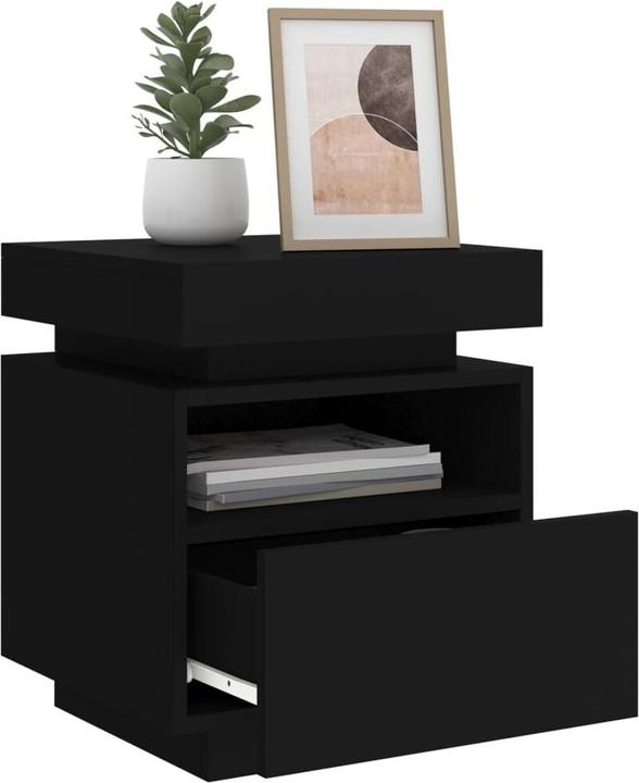 Image du produit vidaXL Table de nuit avec lampes LED (39 x 40 x 48.5 cm)