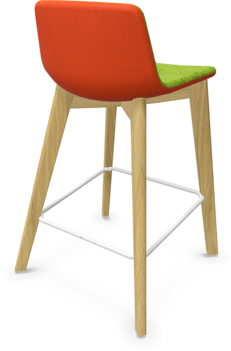 Light green melange, Bright red, Ash natural light grey stained