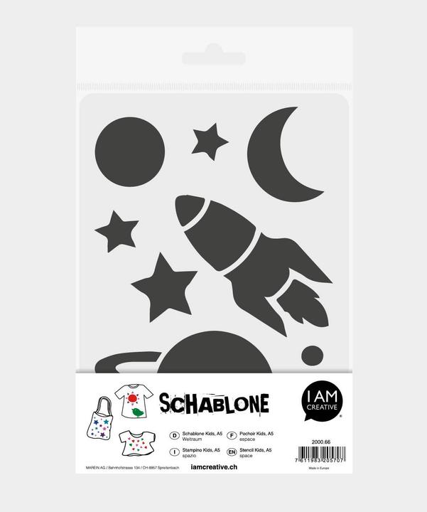 Actual product image I Am Creative Stencil Kids DIN A5