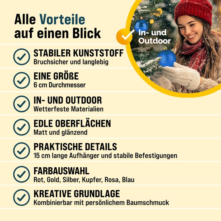 Image du produit Deuba Boules de Noël (54 -pièce)