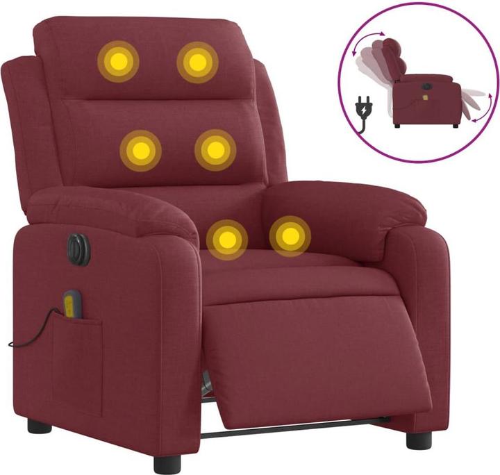 Immagine prodotto vidaXL Sedia da massaggio elettrica in tessuto