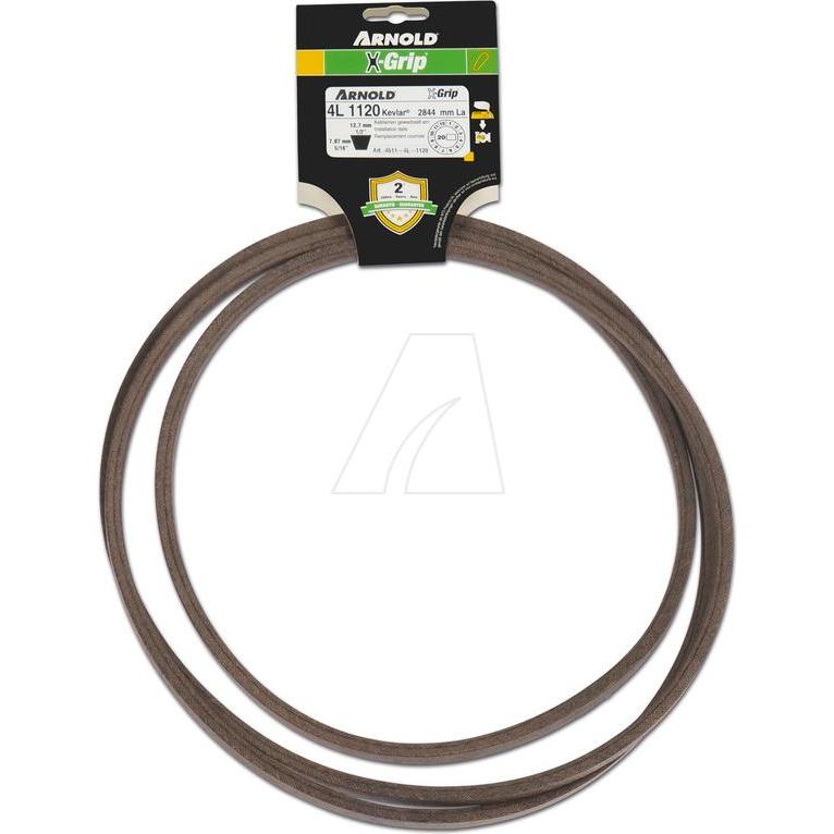 Arnold, Accessori per macchinari da giardino, Cinghia trapezoidale X-Grip 4L1120 (Trattorino, Ricambi per macchine da giardino)