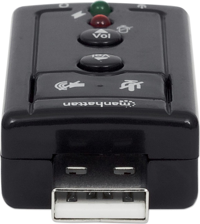Actual product image Manhattan 3-D Sound Adapter (USB 2.0)