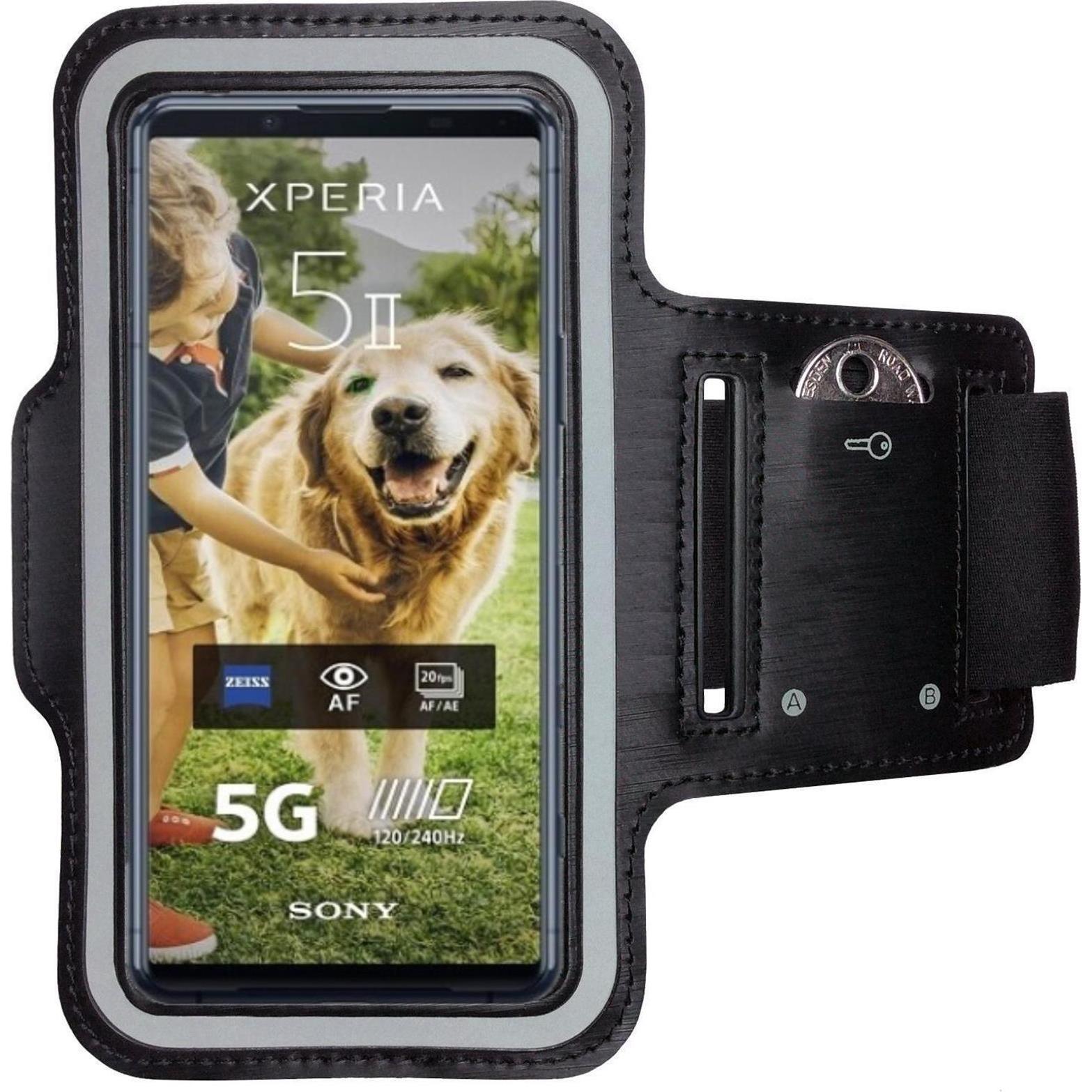 CoverKingz Sportarmband für Sony Xperia 5 II, Smartphone Sportarmband, Schwarz