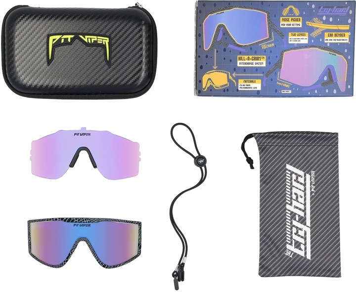 Produktbild Pit Viper The Try-Hard The Snakeskin (Black, Anthracite, Hauptglas Blue/Purple Revo; Zusatzglas Climax, Ersatzglas Climax)