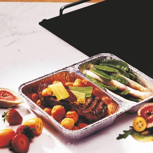 Actual product image Papstar 14506 disposable tray aluminum (50 x)