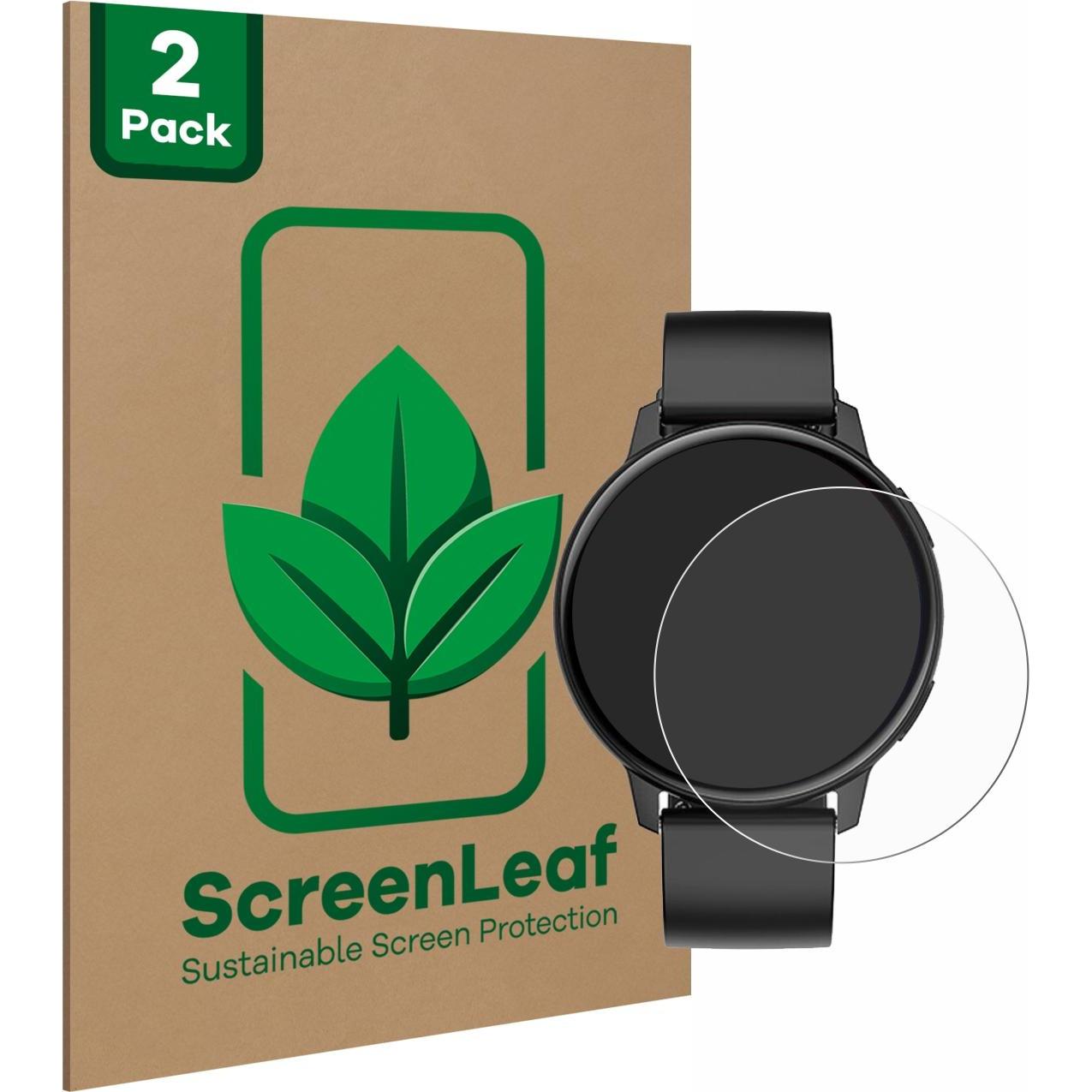 ScreenLeaf Schutzfolie nachhaltiger Displayschutz Display Schutz Folie Klar Transparent, Smartwatch Schutzfolie, Transpa...