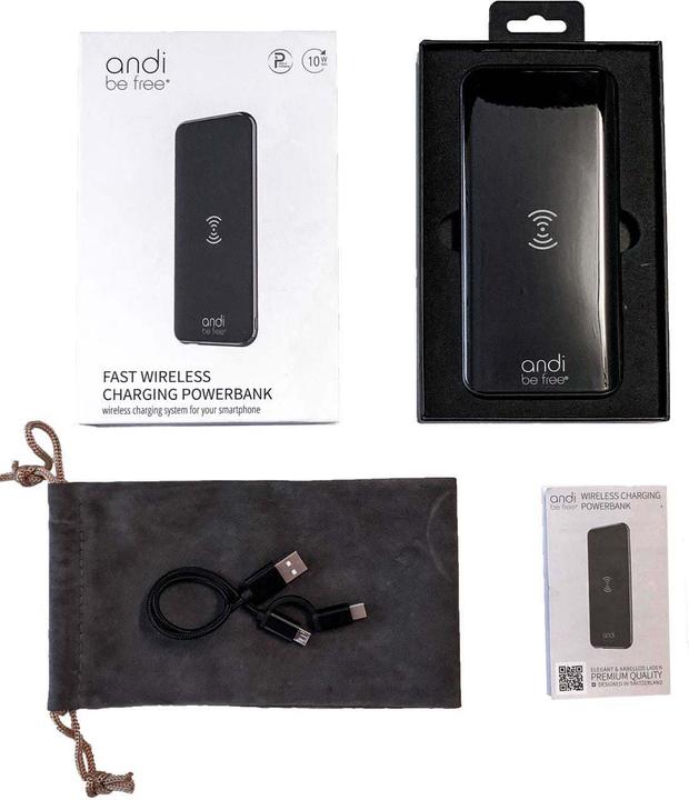 Produktbild Andi be free Wireless Fast Charging (8000 mAh, 10 W, 29.60 Wh)