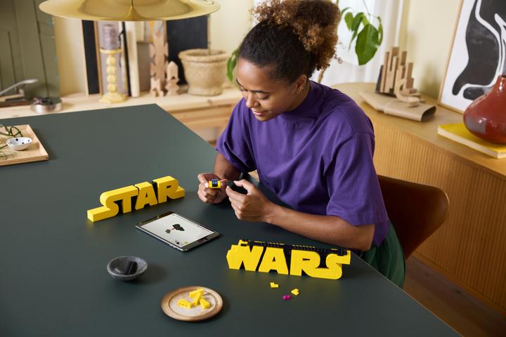 Actual product image LEGO Star Wars™ logo made from bricks (75407, LEGO Star Wars)