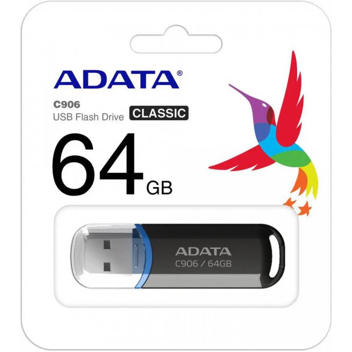 Actual product image Adata C906 64GB USB2.0 Stick Classic (64 GB, USB-A)