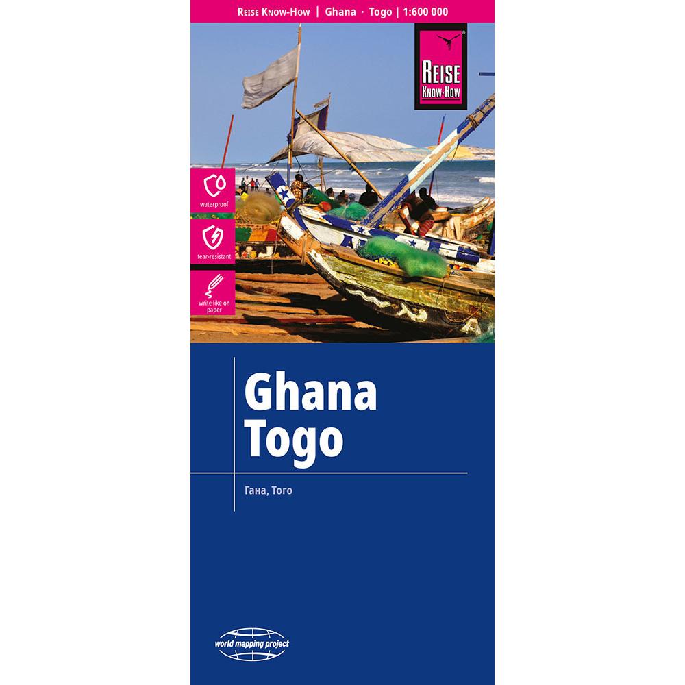 Landkarte Ghana, Togo (1:600.000), Landkarte