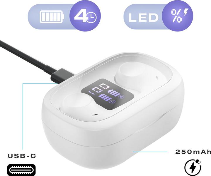 Produktbild Avizar BT5.3 In-Ears Stereo mit Bass ANC (ANC, 4 h, Kabellos)