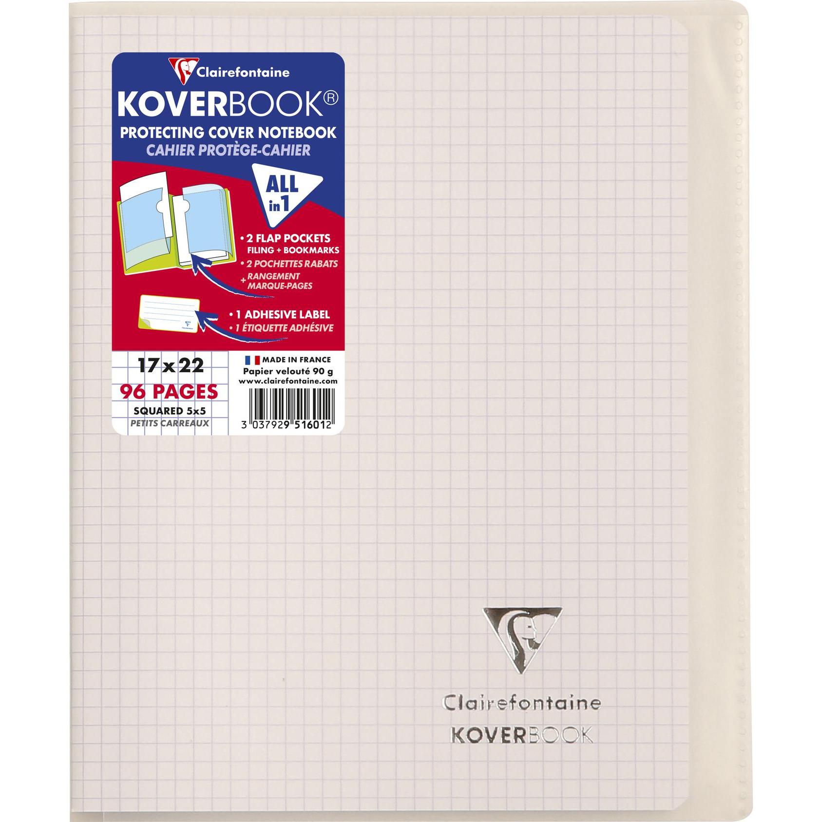 Thumbnail - Clairefontaine, Heft + Block, KOVER BOOK Heft 17x22 5/5 (B3, Kariert, Harter Einband)