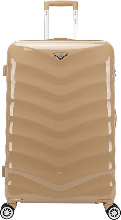 Anständiger harter Koffer / Trolley / Reisekoffer - 77 cm (extra gross) - exklusive - beige - beige