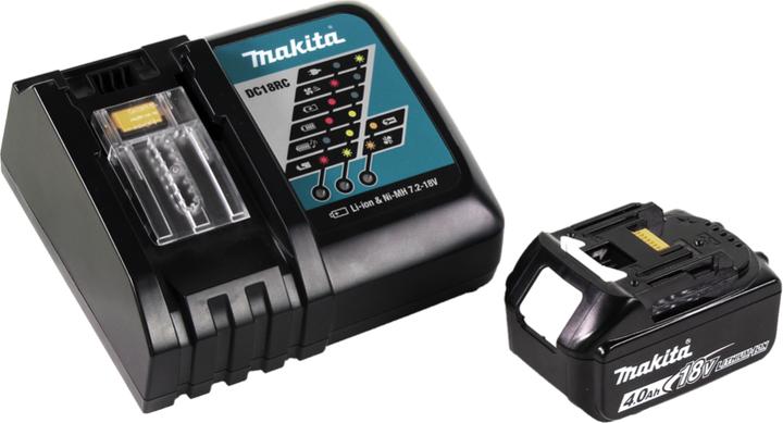 Productafbeelding Makita DUB 184 RM1 Accu blazer 18 V Brushless + 1x accu 4.0 Ah + lader (Oplaadbare batterij, Bladblazer)