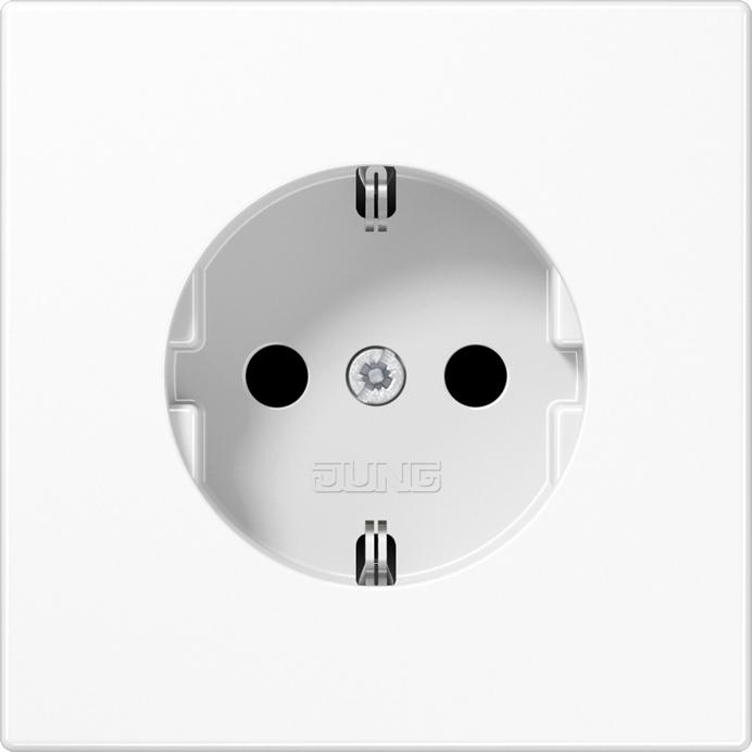 JUNG, Steckdose, Steckdose 1f aws glz LS UP IP20 ZP LS1521WW