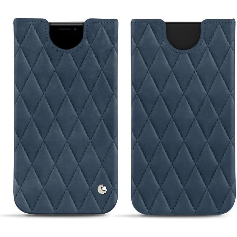 Noreve Lederschutzhülle (Apple iPhone XR), Smartphone Hülle, Blau