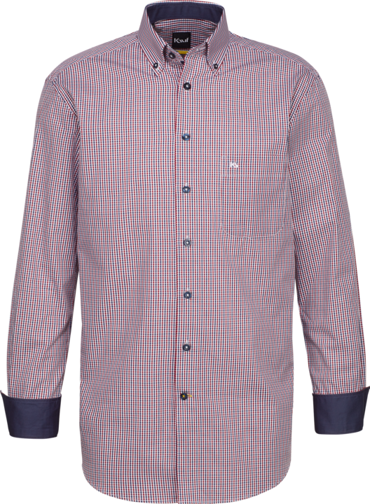 Actual product image Kauf Firenze button down long sleeve modern fit with contrast (43)