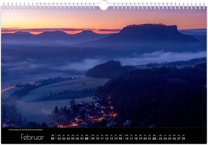 Produktbild Kalender Schsische Schweiz Luftaufnahmen 2026