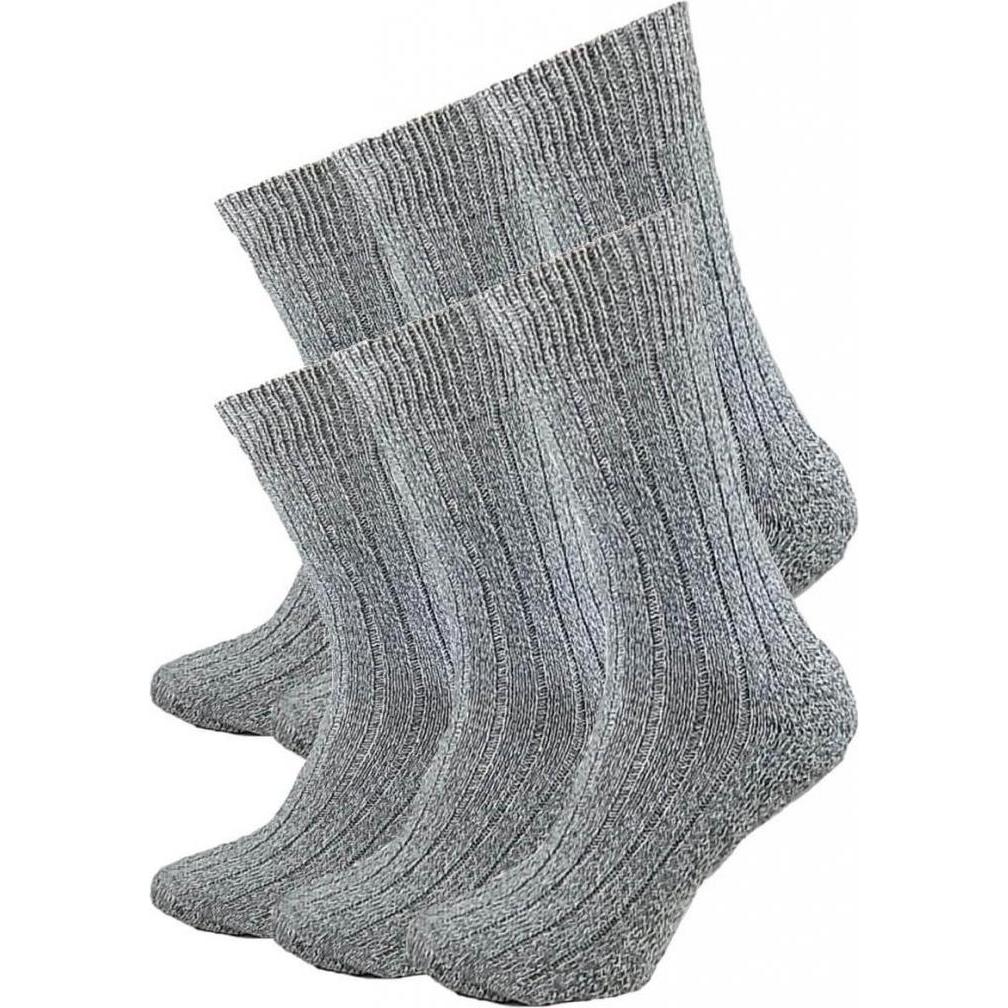 Garcia Pescara, Socken, 6 Paar Norweger Grösse 43-46, Grau, (6er Pack, 43 - 46)