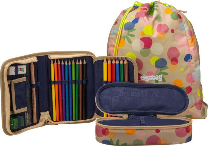 Produktbild Ergobag Schultaschen Set CUBO Flower PowBär 2026 (19 l)