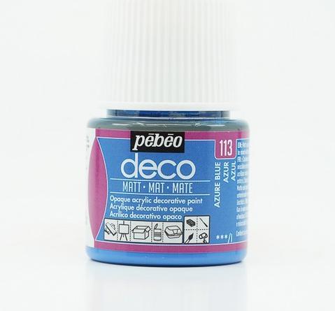 Productafbeelding Pebeo Deco Matte Acryl Kleuren (Azuurblauw, 45 ml)