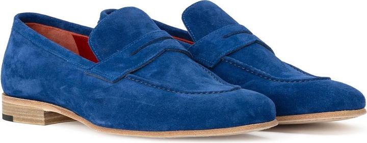 Actual product image Alexander 1910 Cannes Moccasin - Blue Suede (44)