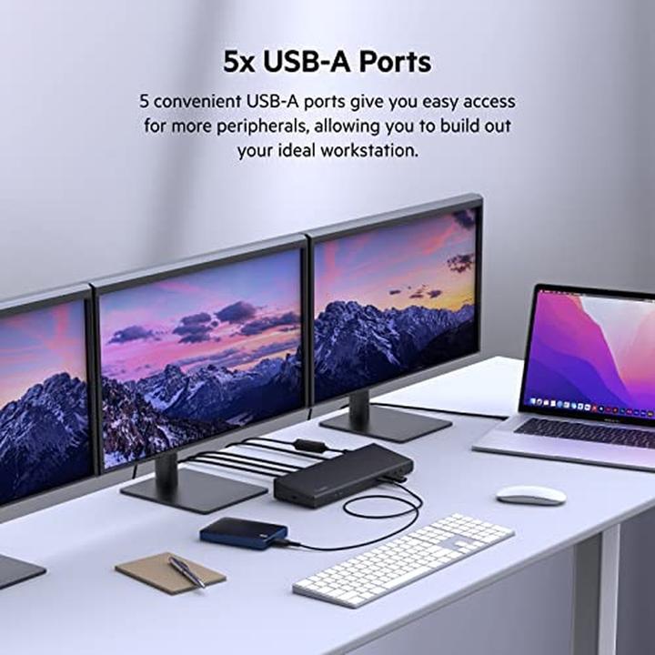 Image du produit Belkin station d'accueil pour ordinateur portable/réplicateur de ports (USB-C, 7 ports)