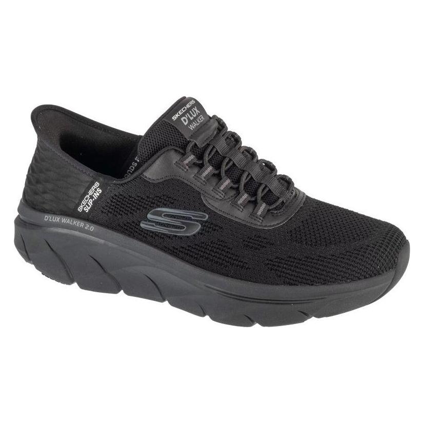 Skechers, Herren, Sneakers, Slip-Ins, D'Lux Walker 2.0 - Rezinate Black, Schwarz, (43)