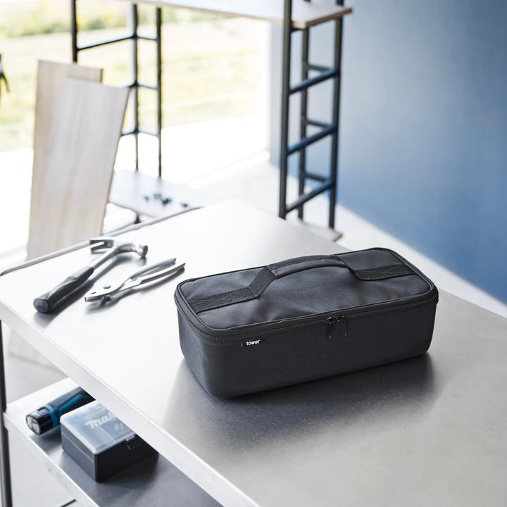 Actual product image Yamazaki Tool bag with partition TOWER
