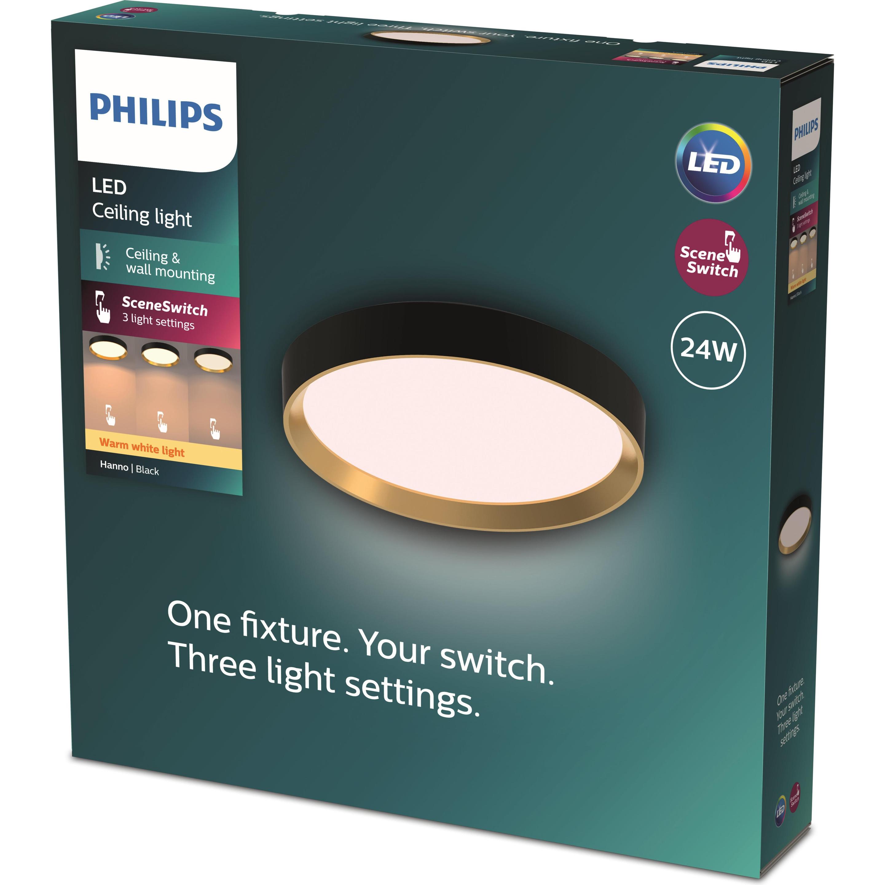 Thumbnail - Philips, Wandleuchte + Deckenleuchte, Hanno (2700 lm)