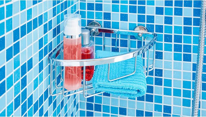 Actual product image tesa ALUXX shower tray incl. adhesive solution without drilling (8.5 x 24.5 x 25 cm)