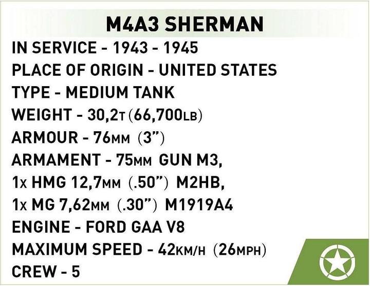 Produktbild Cobi M4A3 Sherman