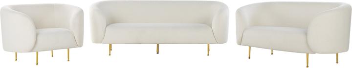 Produktbild Beliani Sofa Set Bouclé weiss 6-Sitzer LOEN