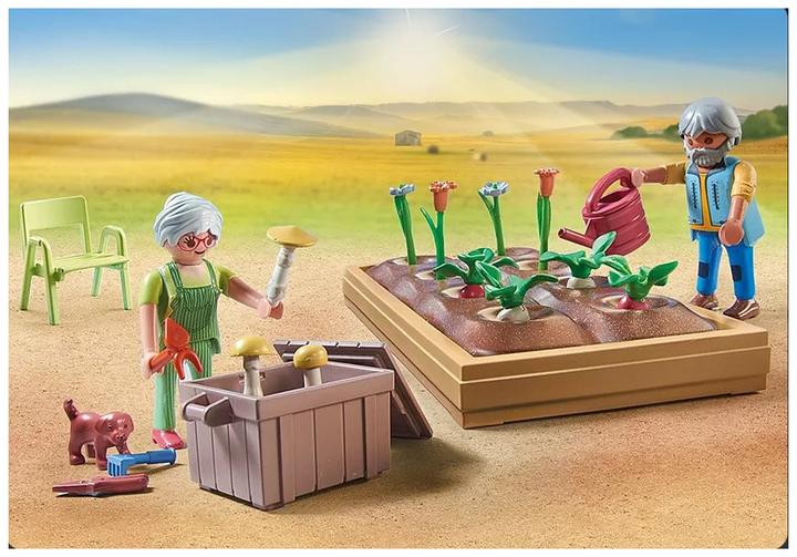 Actual product image Playmobil 71443 Idyllic vegetable garden with the grandparents (71443, Playmobil Country)