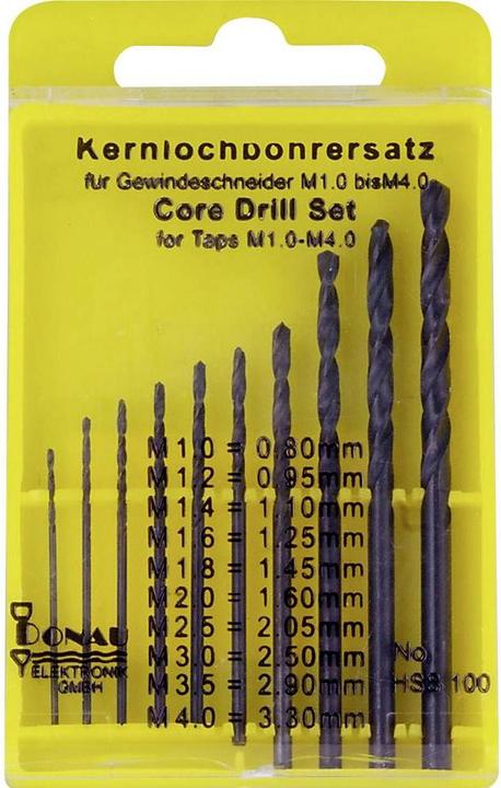 Produktbild Donau HSS Kernlochbohrer Set (0.8 mm, 2.05 mm, 3.3 mm, 1.1 mm, 1.2 mm, 0.95 mm, 2.5 mm, 1.45 mm)